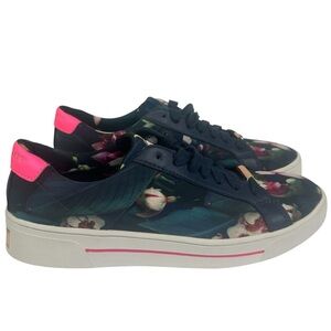 Ted Baker London EYEWC Floral Lace Up Sneaker Women's 7/38 Preppy Chic